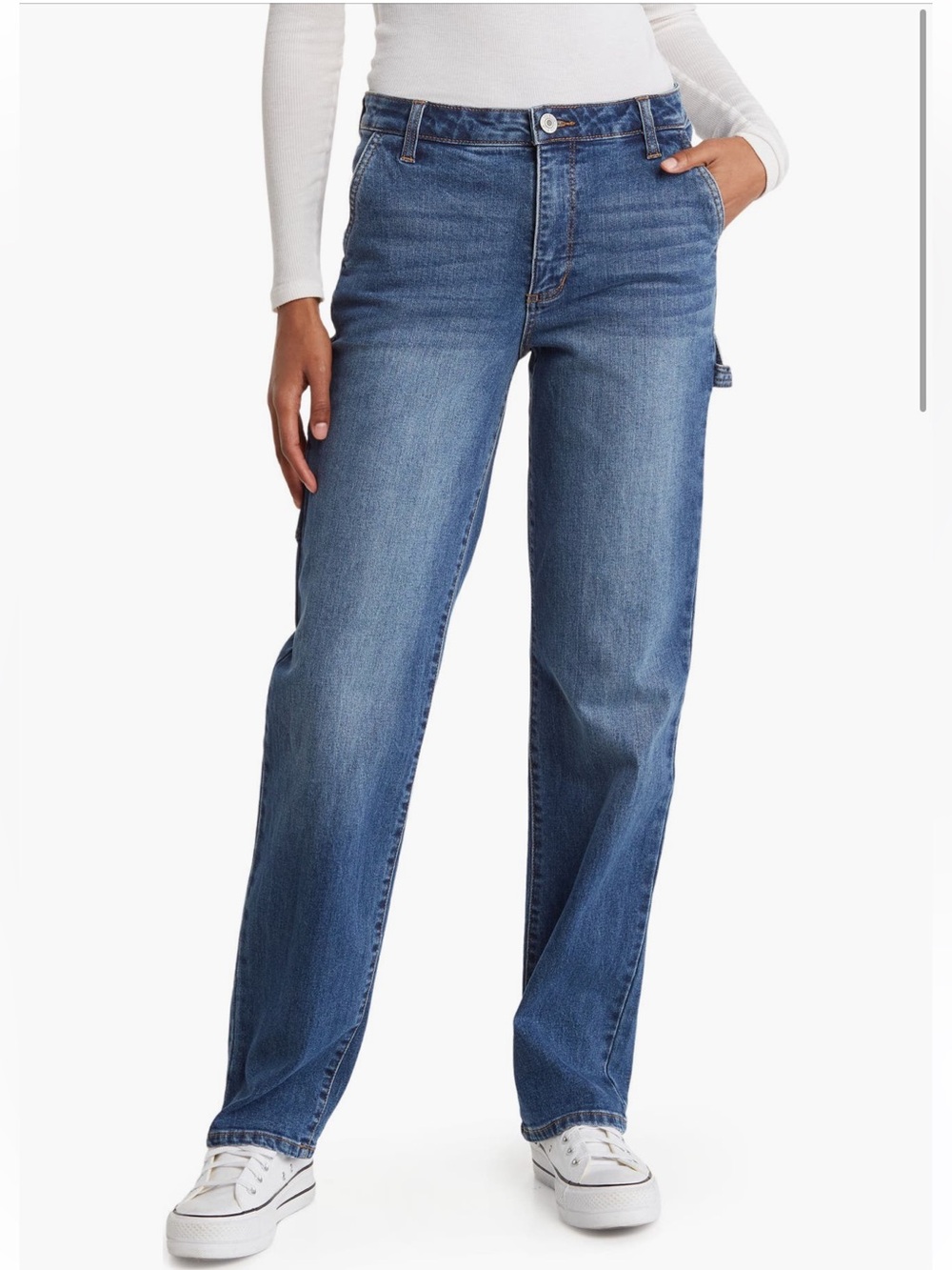 STS Blue Midwash Denim Jeans with Contrast Stitching